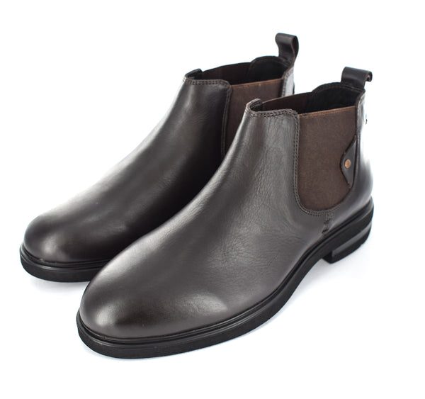 MENS BROWN GENUINE LEATHER LIGHT WEIGHT CHELSEA BOOTS