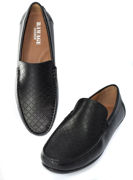 MENS LEATHER FORMAL/CASUAL SLIP ON LOAFERS/SHOES