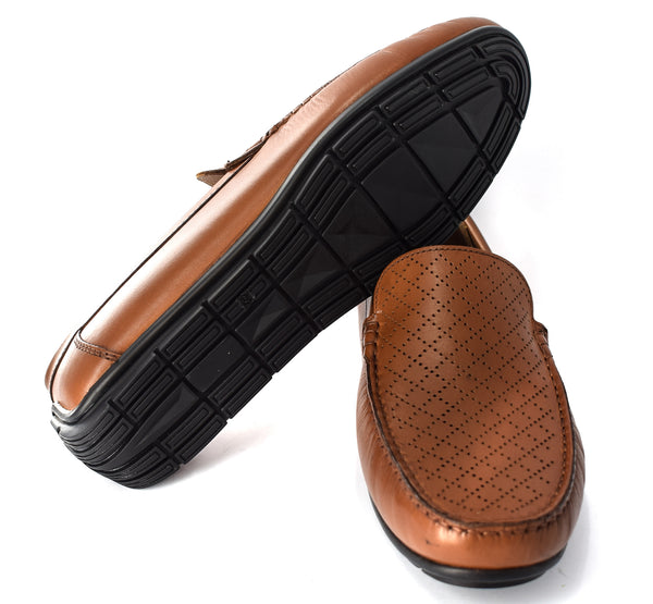 MENS LEATHER FORMAL/CASUAL SLIP ON LOAFERS/SHOES