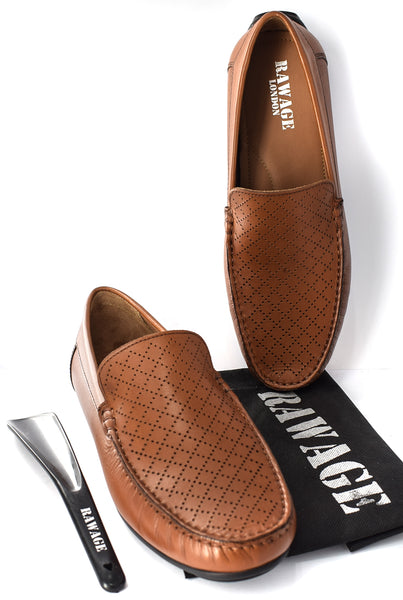 MENS LEATHER FORMAL/CASUAL SLIP ON LOAFERS/SHOES