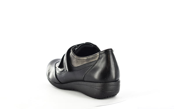 Women/Ladies Black/pewter Double strap Casual Shoes