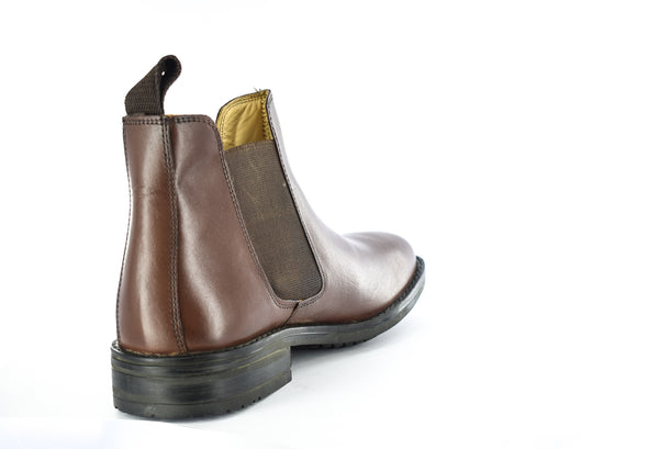 Mens Brown Genuine Leather Chelsea Boots