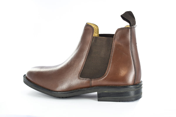 Mens Brown Genuine Leather Chelsea Boots