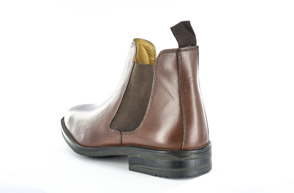 Mens Brown Genuine Leather Chelsea Boots