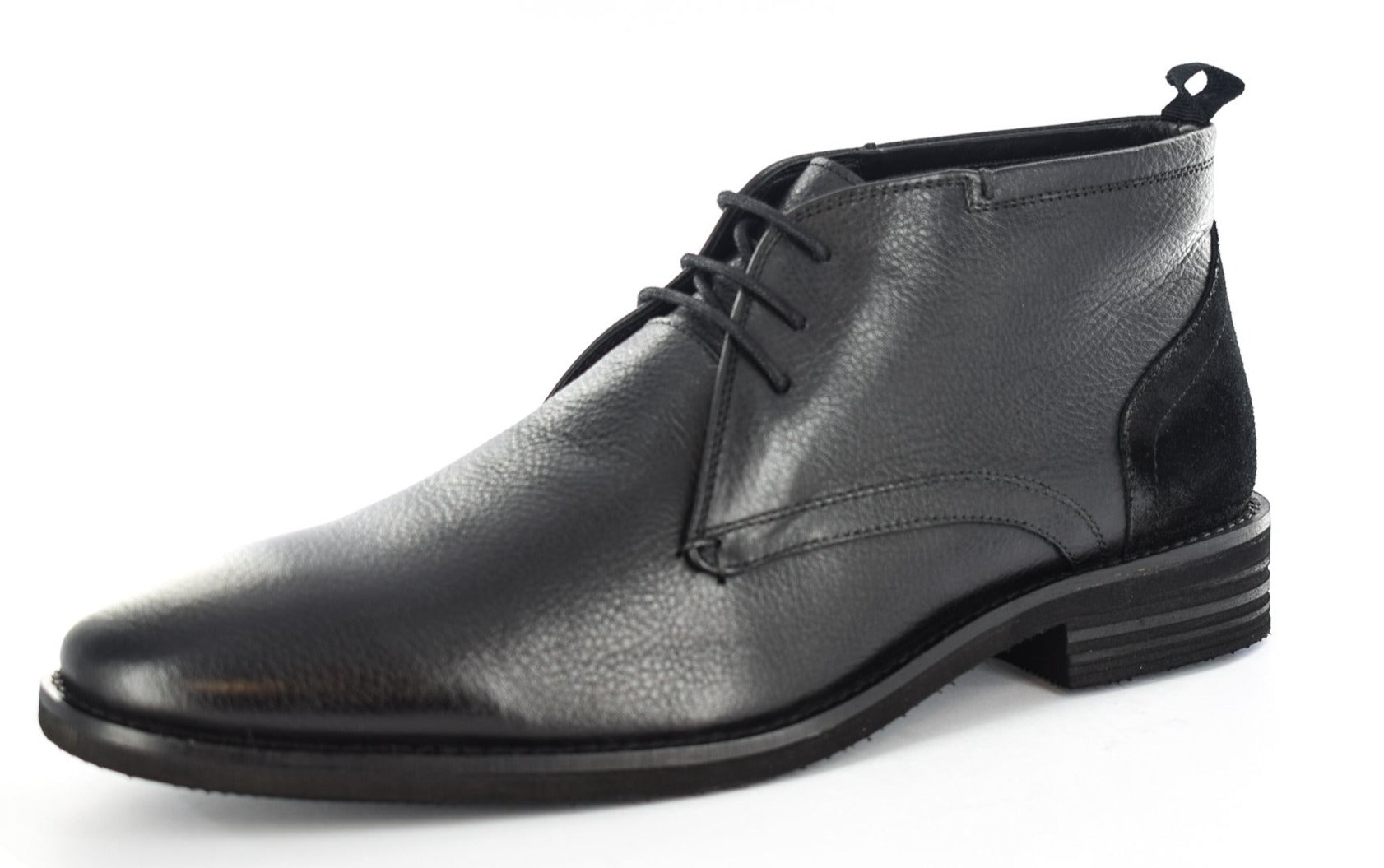 Men's Black Lace up Formal/Casual  Leather Boots