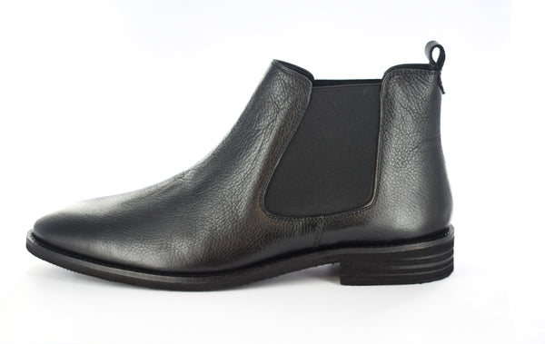 Mens Black Leather Chelsea Boots