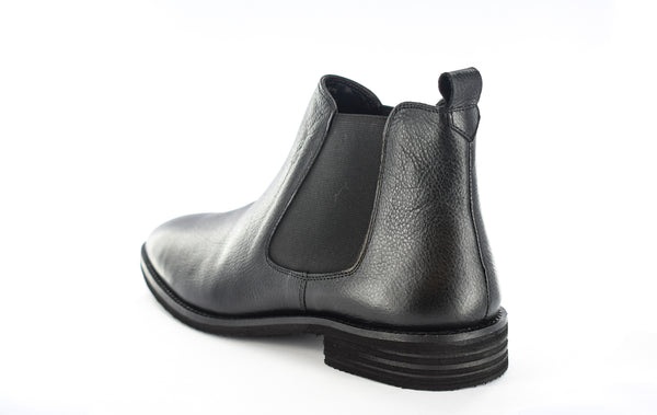 Mens Black Leather Chelsea Boots