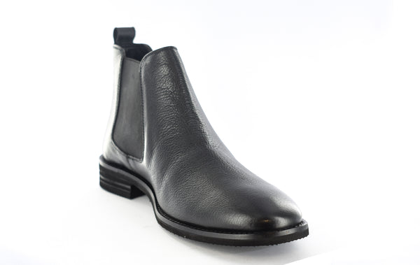 Mens Black Leather Chelsea Boots