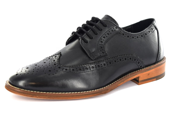 MENS FORMAL BROGUE LEATHER DRESS/ OFFICE/ WORK /CASUAL SHOES