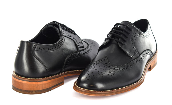 MENS FORMAL BROGUE LEATHER DRESS/ OFFICE/ WORK /CASUAL SHOES