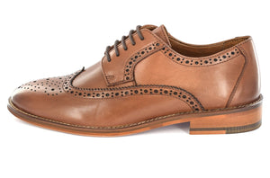 MENS FORMAL BROGUE LEATHER DRESS/ OFFICE/ WORK /CASUAL SHOES