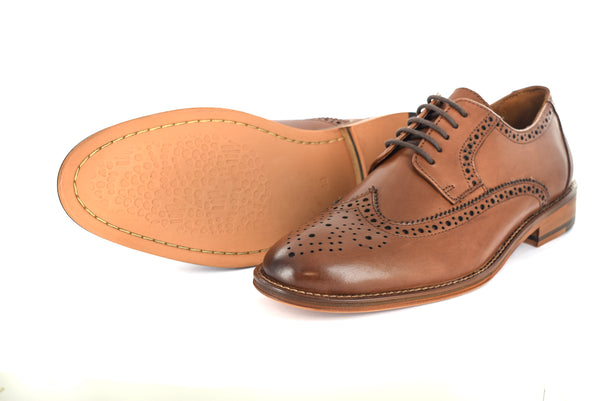 MENS FORMAL BROGUE LEATHER DRESS/ OFFICE/ WORK /CASUAL SHOES