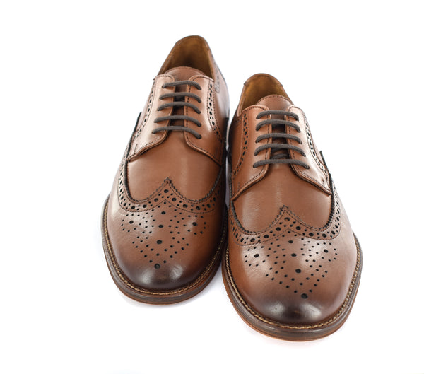 MENS FORMAL BROGUE LEATHER DRESS/ OFFICE/ WORK /CASUAL SHOES